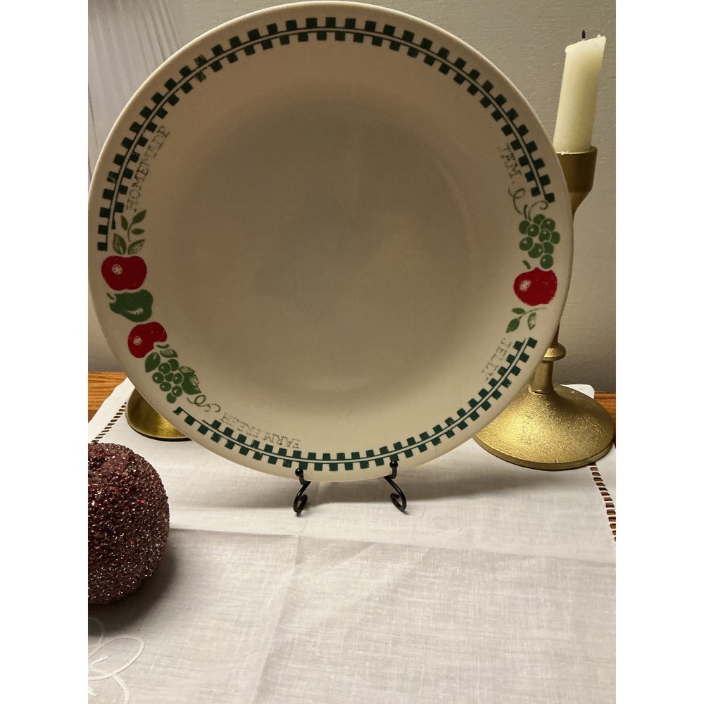 Corelle Farm Fresh Dinner Plate Corning Apple Grapes Cottagecore Plate - Picture 3 of 7
